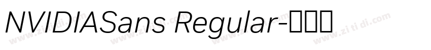 NVIDIASans Regular字体转换